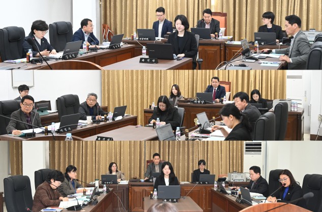 '제272회 임시회 의사일정 - 민생조례 등 23건 안건 처리 -' 게시글의 사진(1) '보도자료 사진(각 상임위).jpg'
